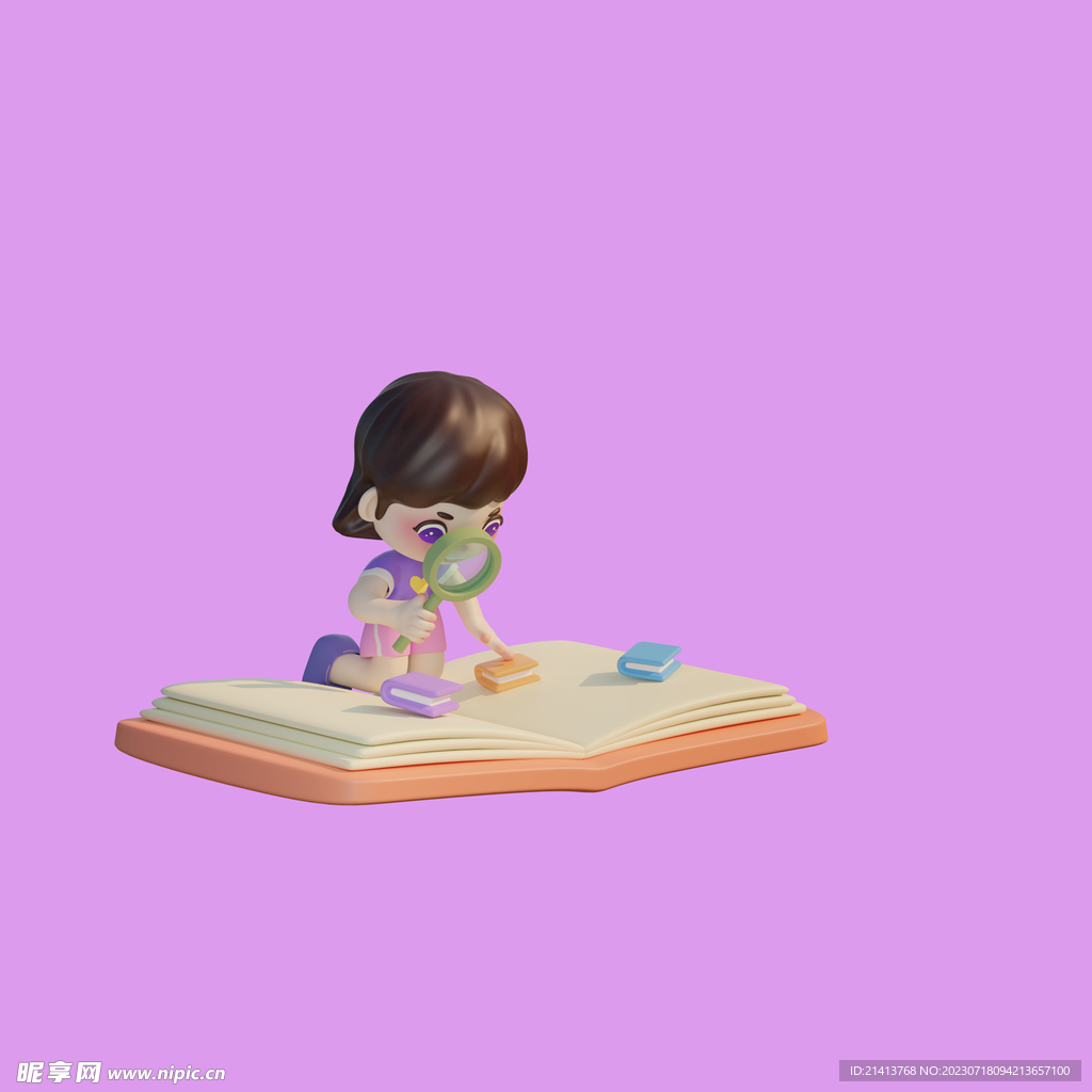 3D动画女孩 