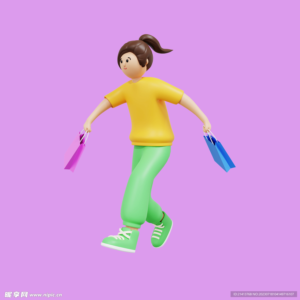 女人购物素材