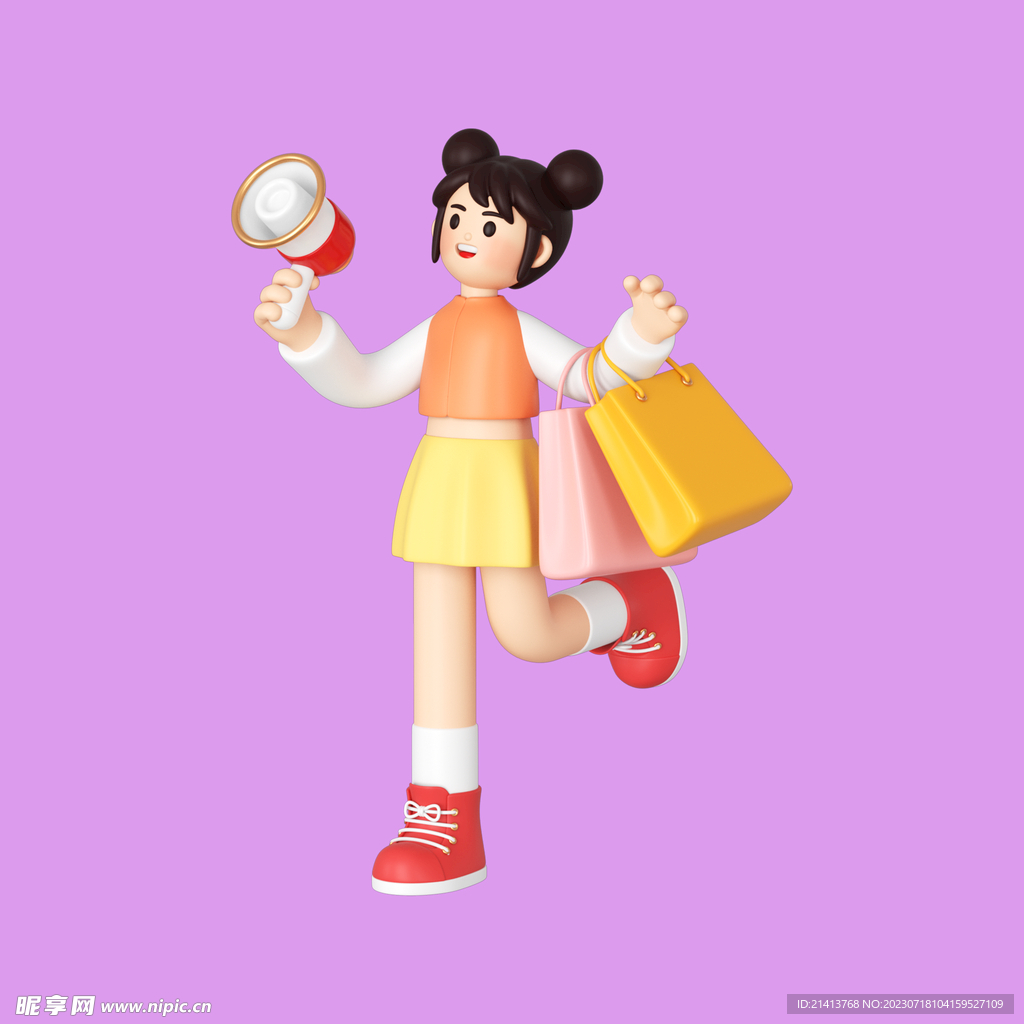 女人购物素材