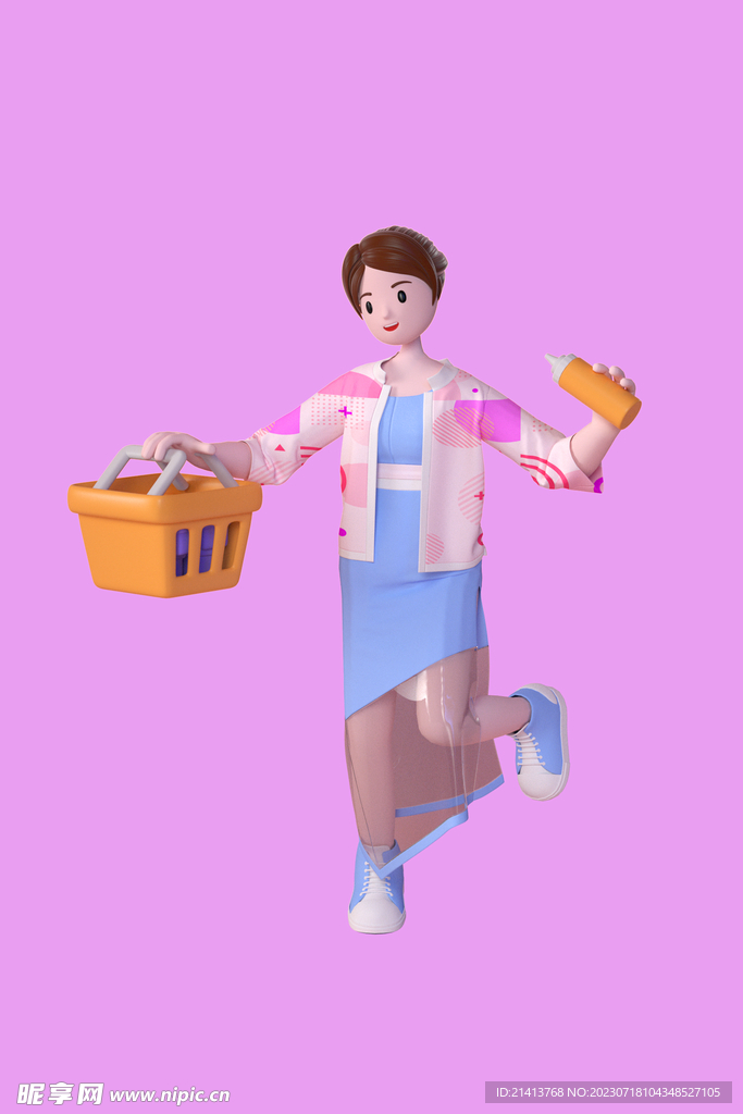 女人购物素材 