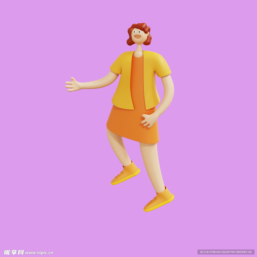 3D动画女孩 