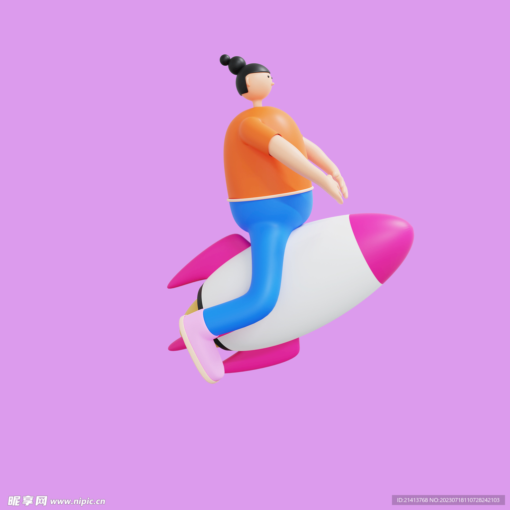 3D动画女孩