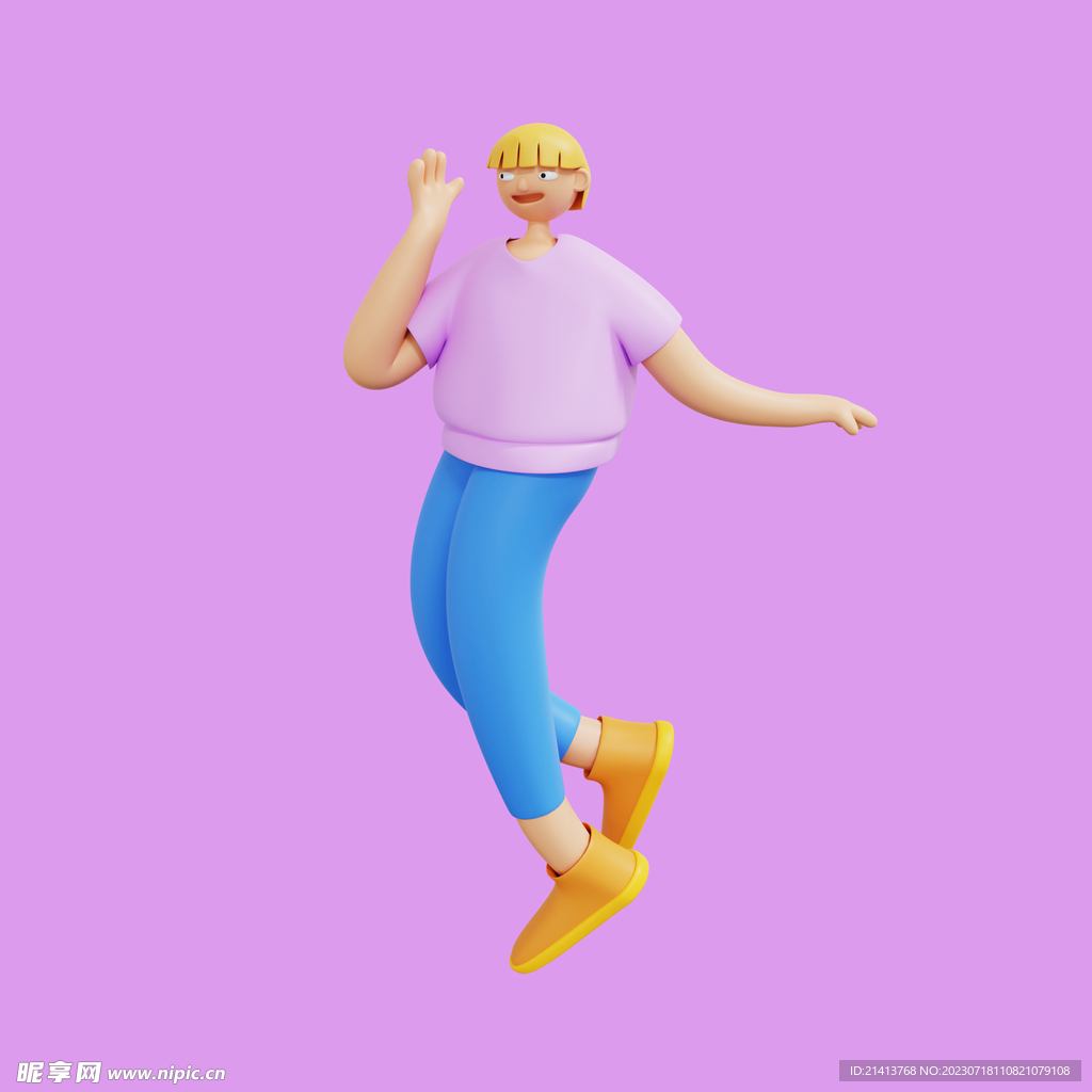 3D动画女孩