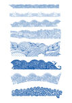 中式海浪纹