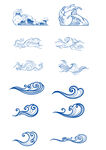 中式海浪纹