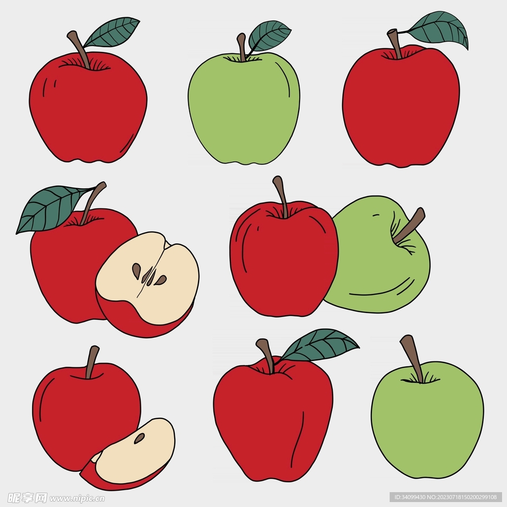 卡通苹果