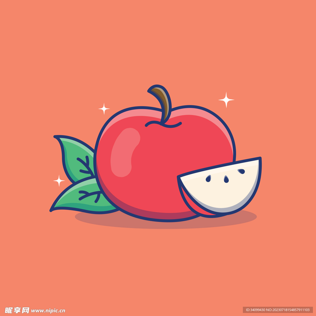 今晚别忘了吃苹果😋|动漫|单幅漫画|小希与阿树 - 原创作品 - 站酷 (ZCOOL)