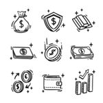 手绘金融图标