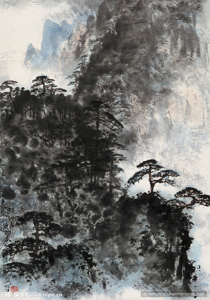 国画山水画