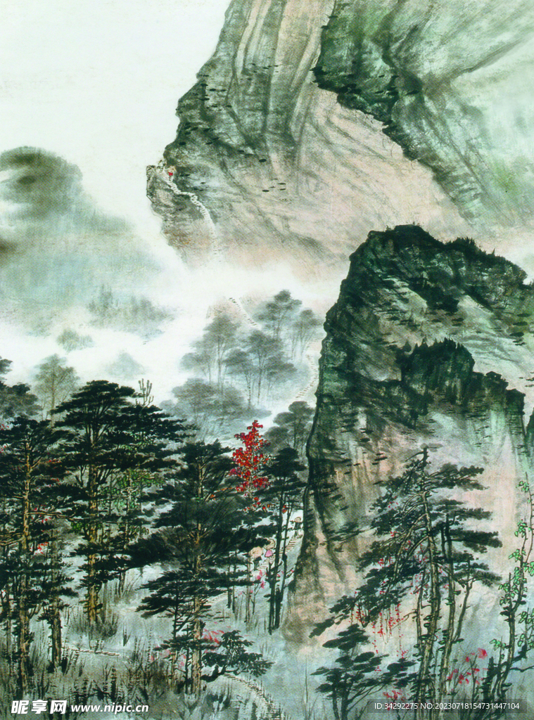 山水画背景