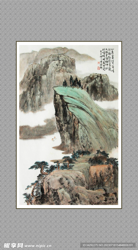 山水画背景