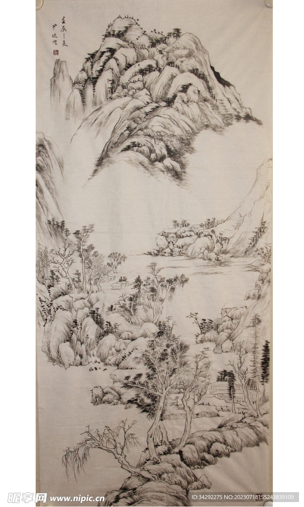 山水画背景