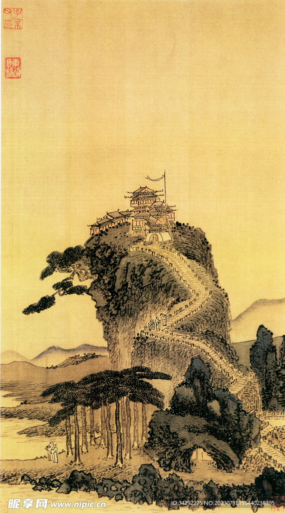 山水画背景