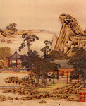 山水画背景