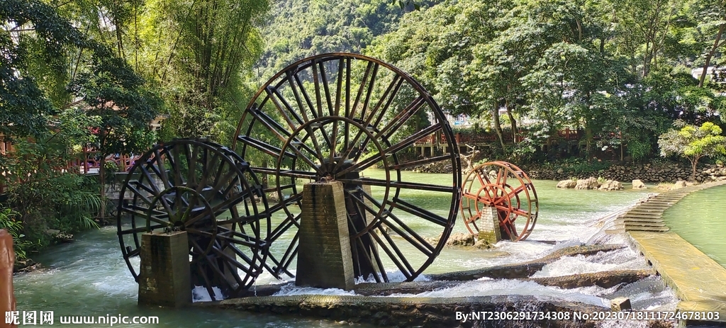 流水潺潺 水车悠悠