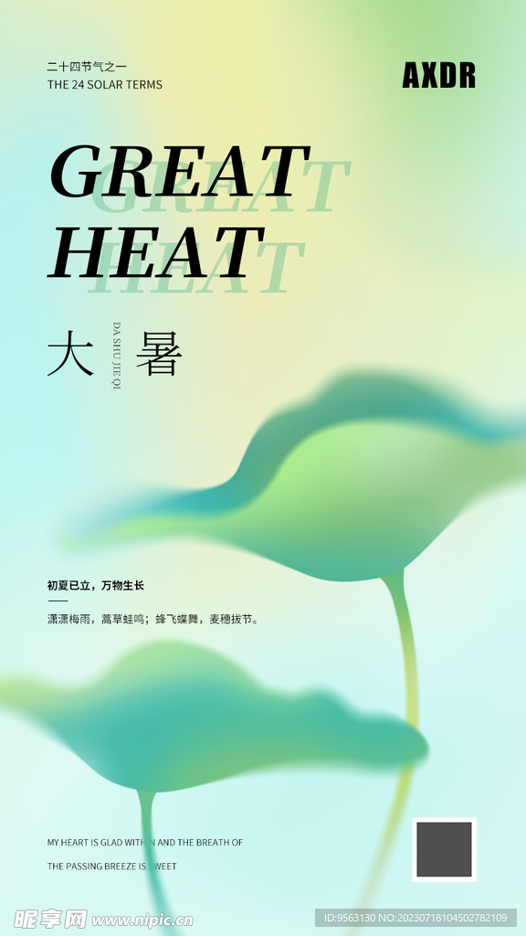 大暑海报
