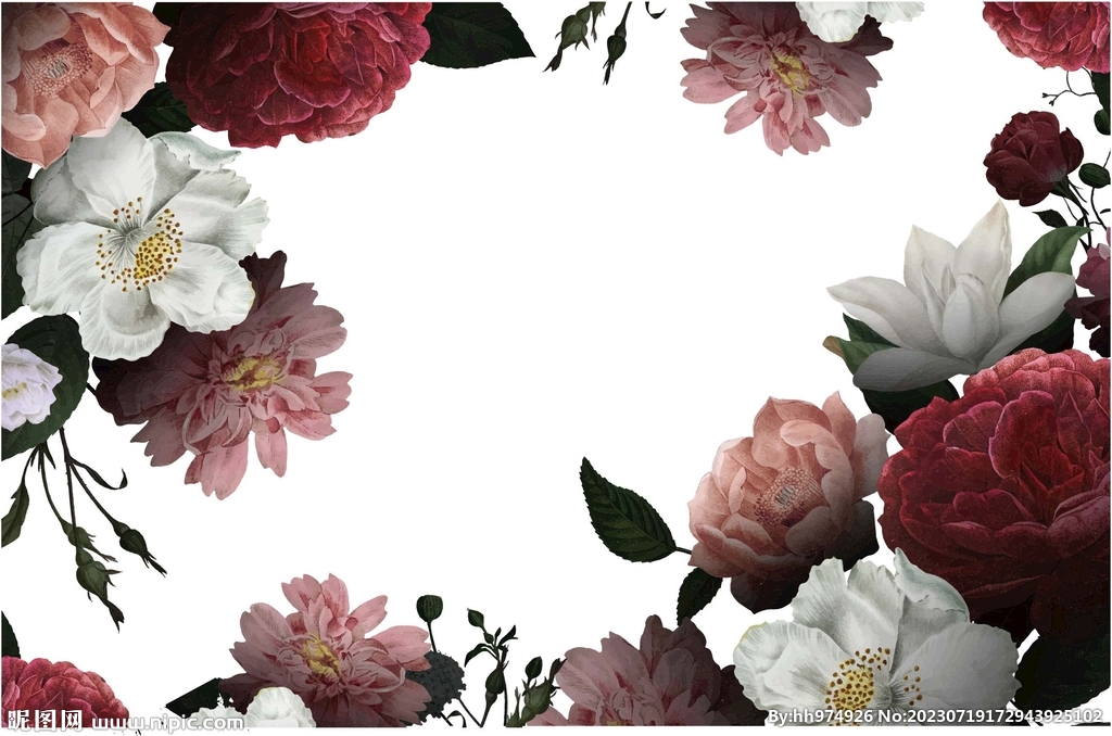 花朵边框