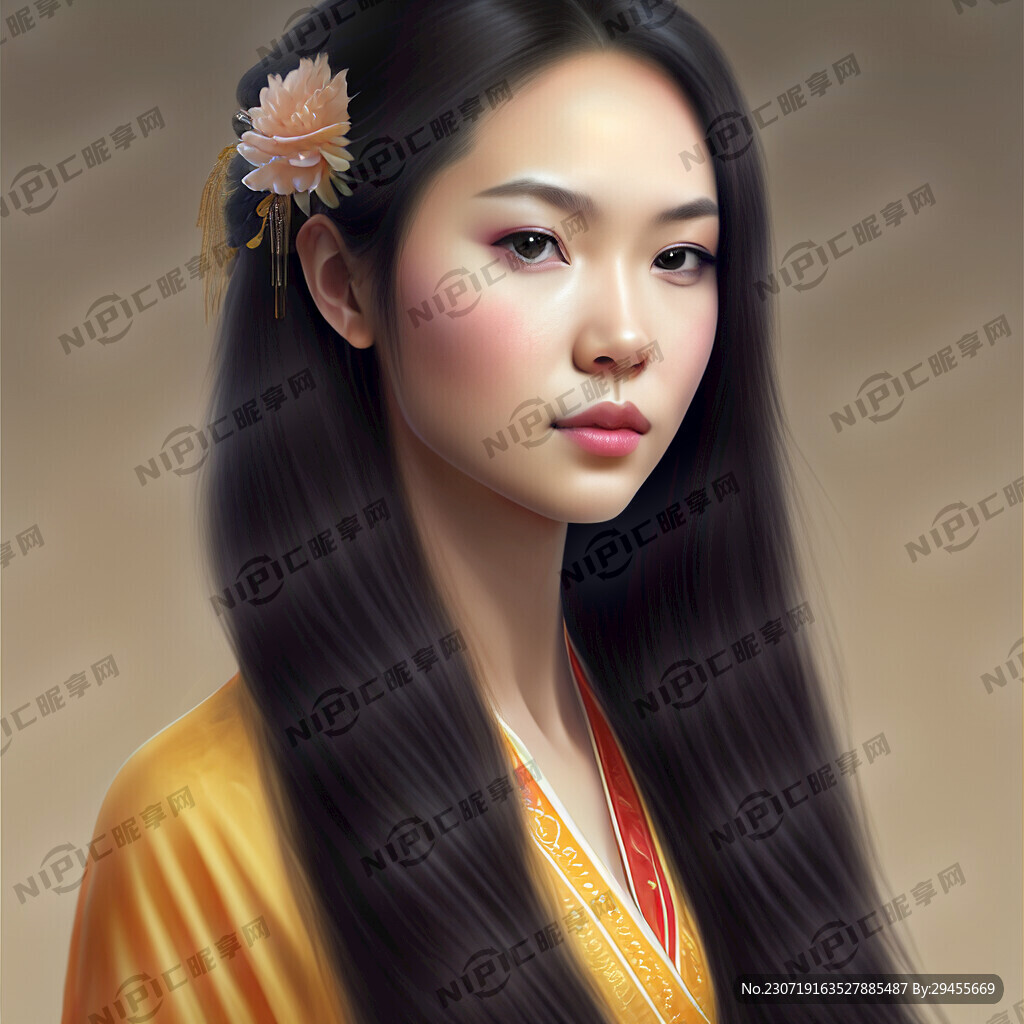 长发美女