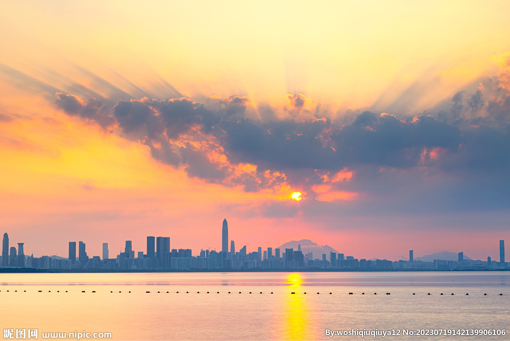 海上日落