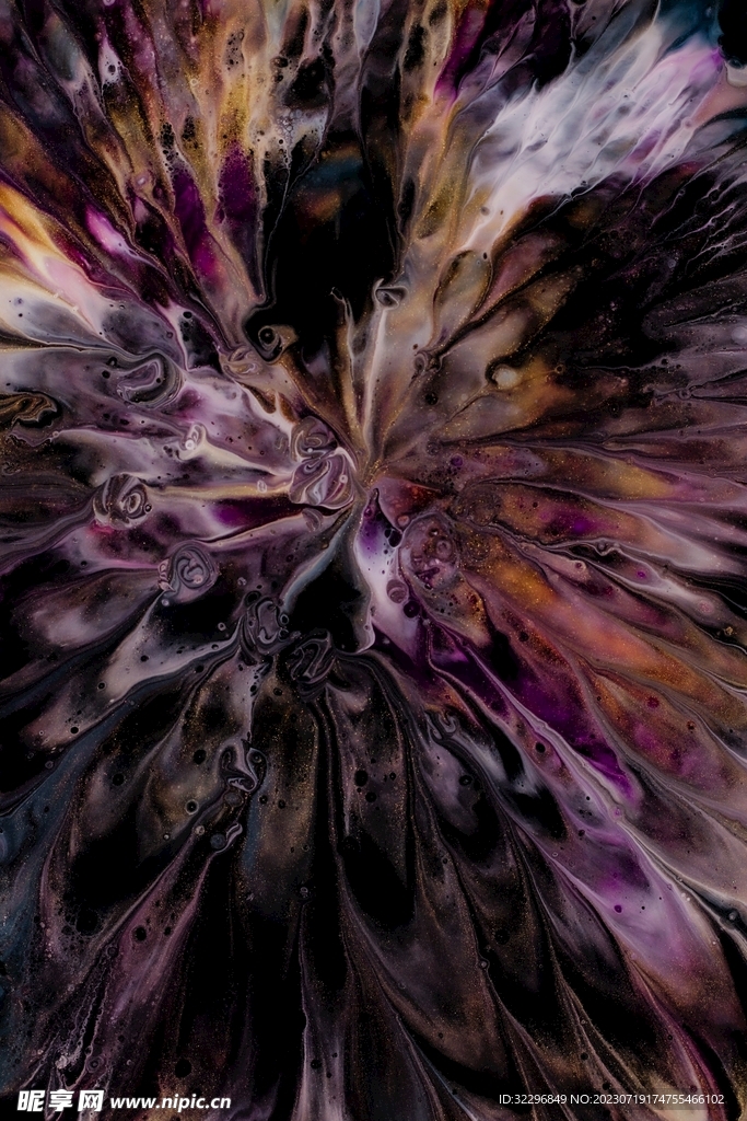 抽象的紫褐色液态花纹图
