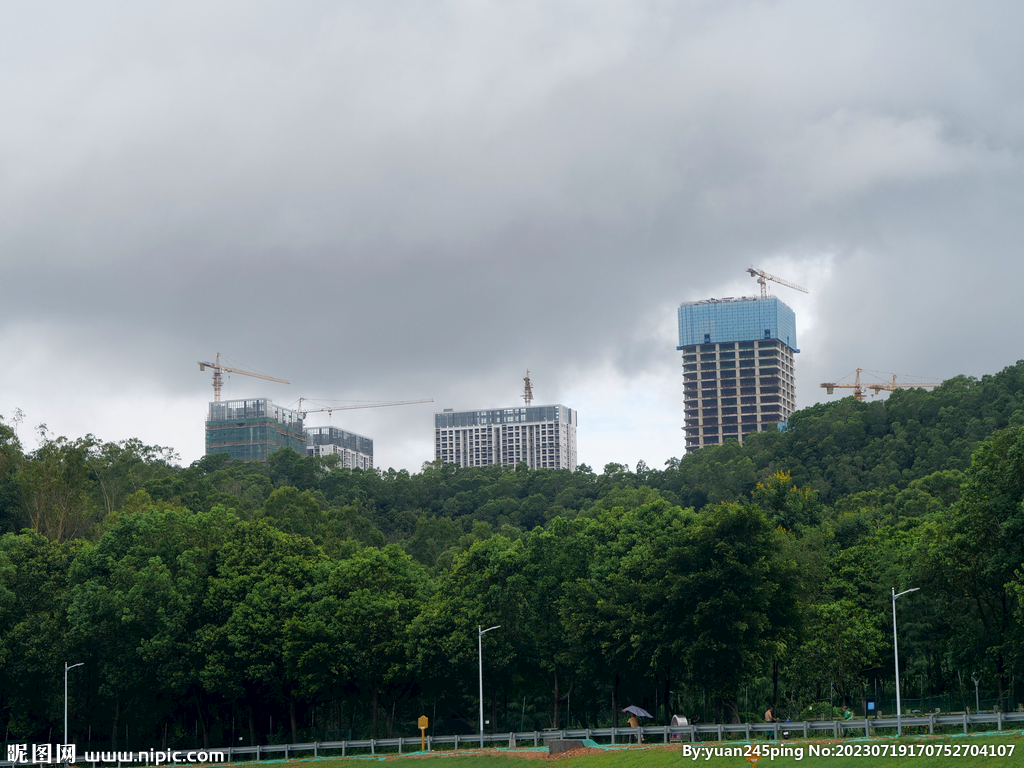 山间建筑施工