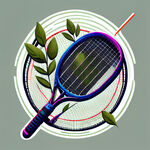 羽毛球联盟标志，要有羽毛球拍和橄榄枝组成