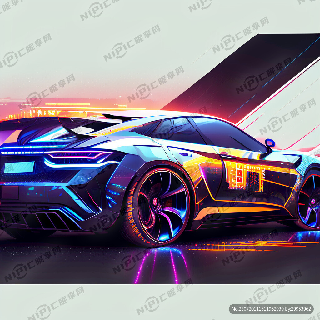 科技感 汽车点缀 光效