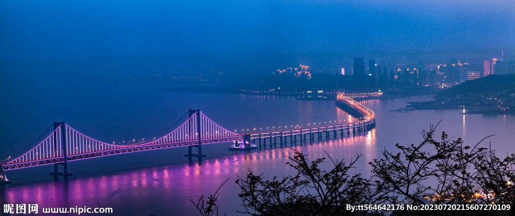 大连跨海大桥夜景