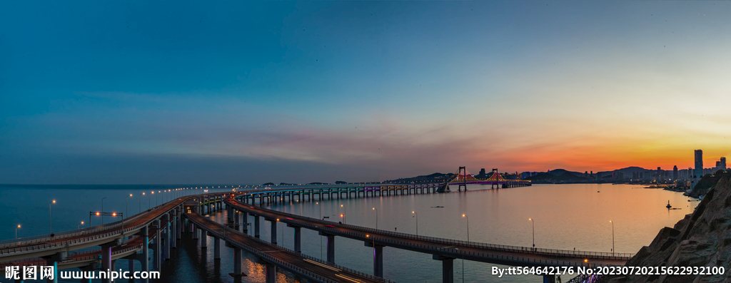 大连跨海大桥全景