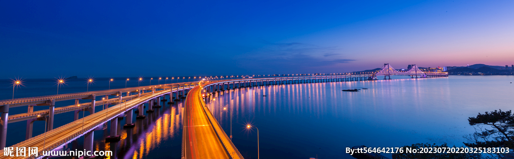 大连跨海大桥全景