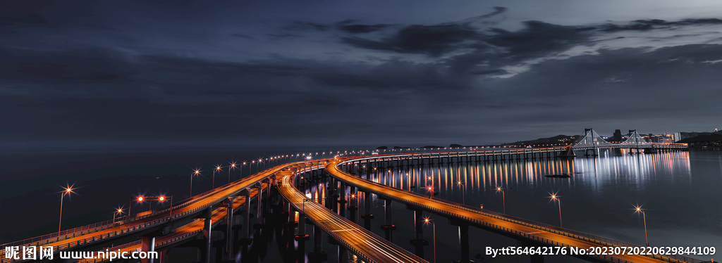 大连跨海大桥全景