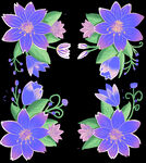 紫色花朵免扣素材