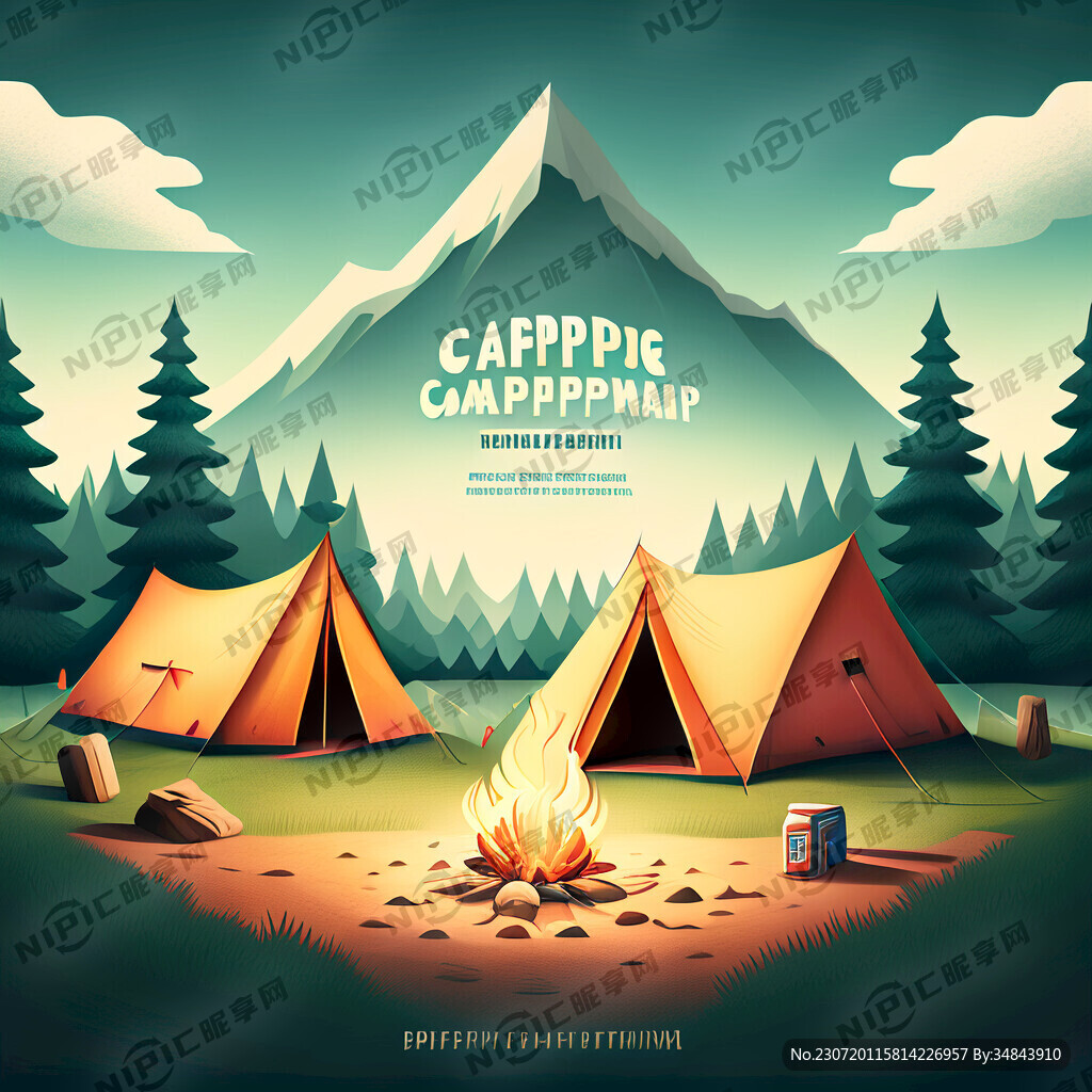 露营地宣传海报