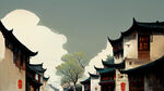 江南古镇街景
