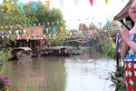 泰国四方水上市场照片