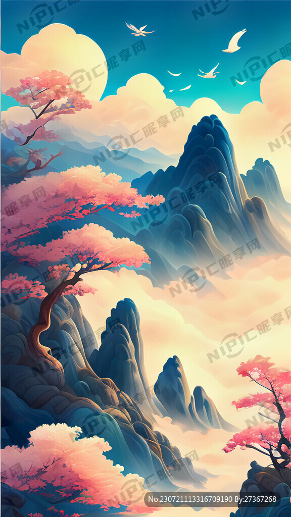 游戏梦幻唯美新中式风景 超高清