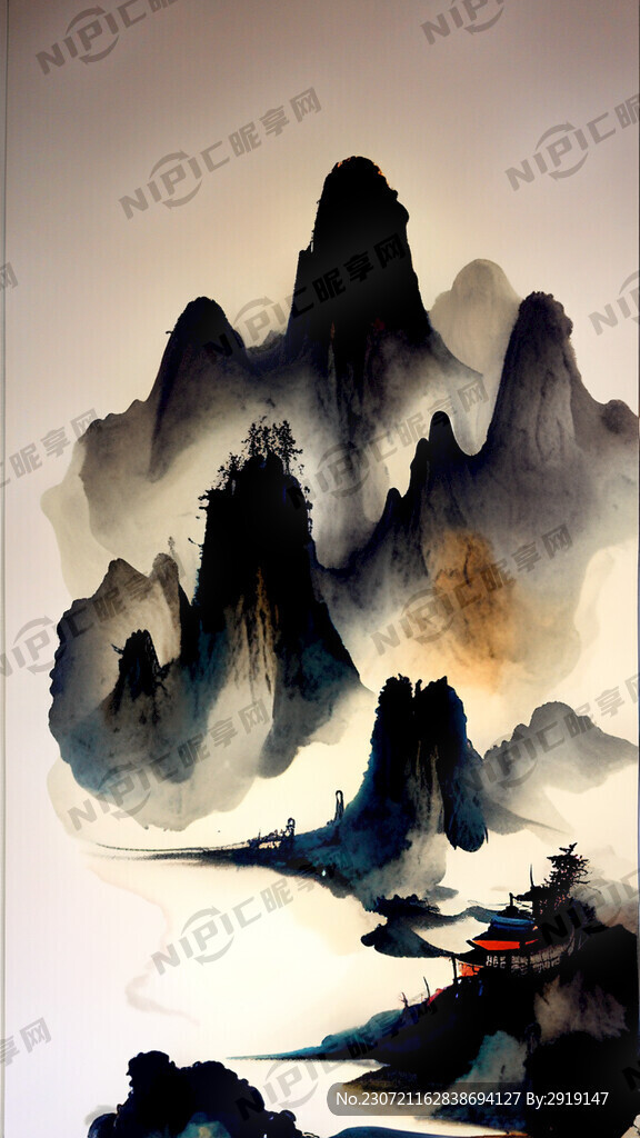 抽象水墨
