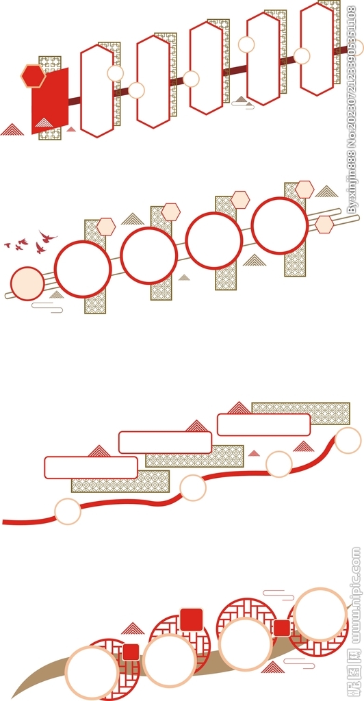 红色边框素材图片