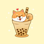 卡通柴犬