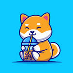 卡通柴犬
