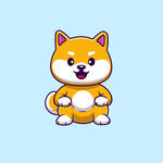 卡通柴犬