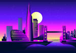 城市插画场景