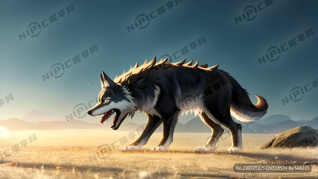 狼狗 德国黑背 威猛 3D模型
