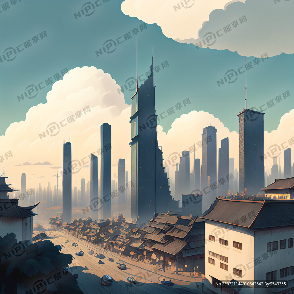 临安 吴越 城市 云 全景