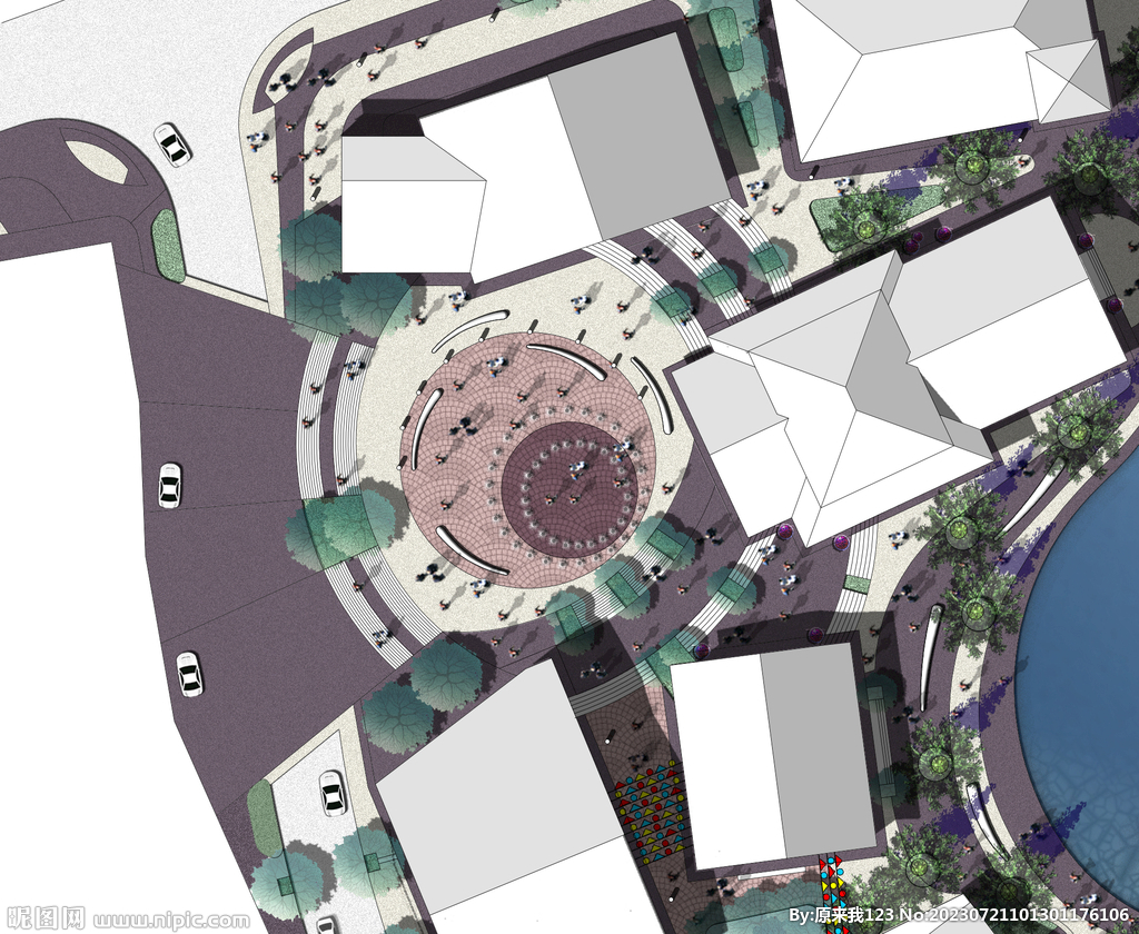 入口广场平面图