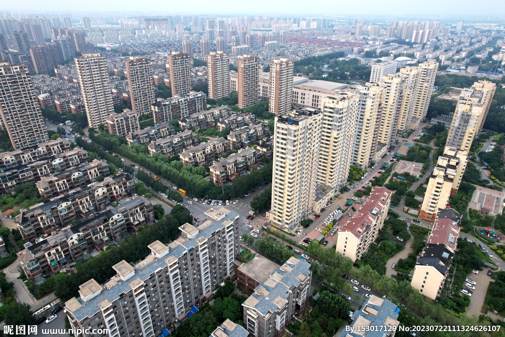 沈阳市区住宅楼航拍