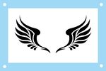 飞翔的翅膀图案logo素材