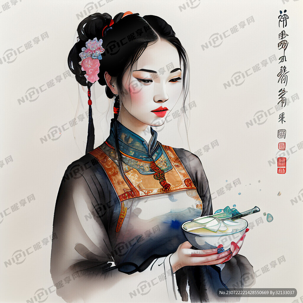 国潮女性 美丽大方