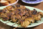 鸡肉串美食