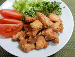 炸鸡块美食